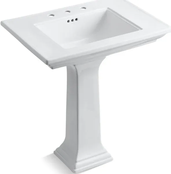 Kohler 2268-8-0 K- Memoirs Pedestal Lavatory In White