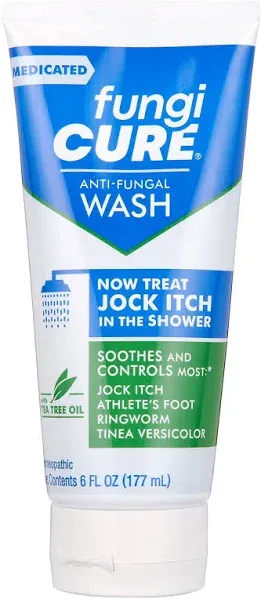 Medicated Anti-Fungal Jock Itch Wash, 6 Fl Oz