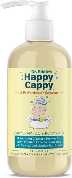 New Sealed Happy Cappy Daily Shampoo Body Wash for Children 8 oz