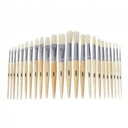 Paint Brush Set Acrylic Oil Artist Watercolor 24 Piece Painting Brushes