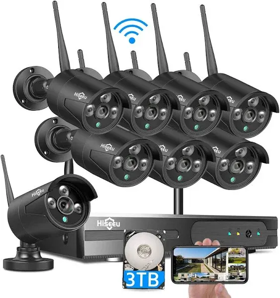 Hiseeu Wireless Security Camera System