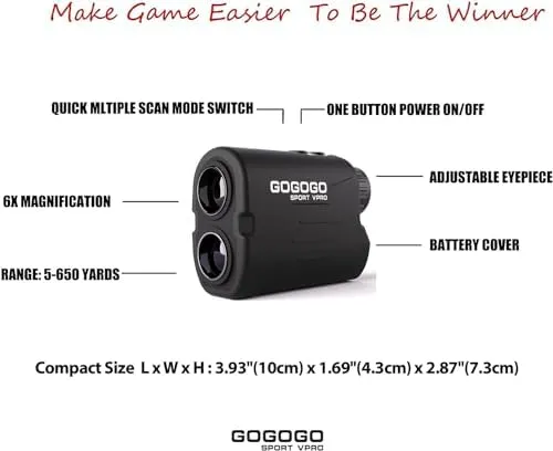 Gogogo Sport Vpro GS03 Rangefinder (Tested Working Please Read) FREE SHIPPING.