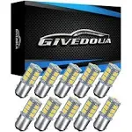 GIVEDOUA 1157 LED Car Bulb , BAY15D 7528 2057 2357 LED Replacement Light Bulbs for 12V RV Car Camper Trailer Brake Lights, Super Bright 5050 18-SMD