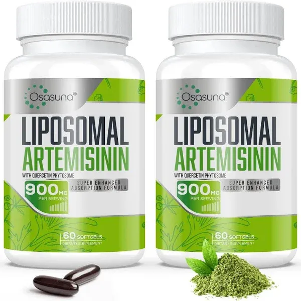 Osasuna 900 mg Liposomal Artemisinin for Maximum Absorption Sweet Wormwood Extract with Quercetin Phytosome 200 mg