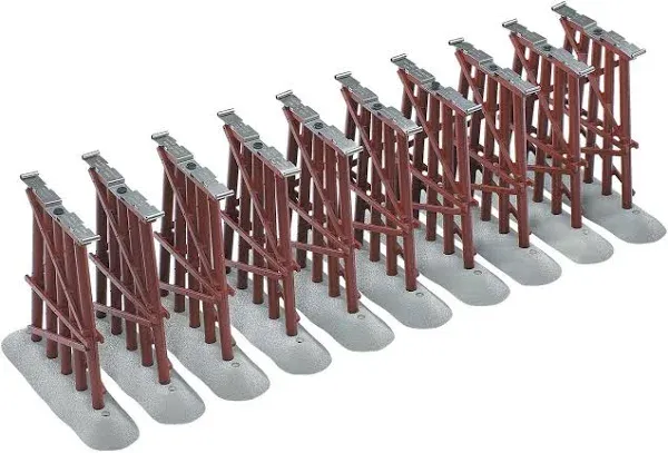 Lionel FasTrack 10-Piece Elevated O Gauge Model Train Trestle Set