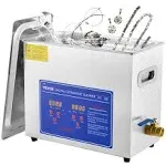 6L Ultrasonic Cleaner with Digital Timer &amp; Heater - 400W Heater, 180W Ultrasonic