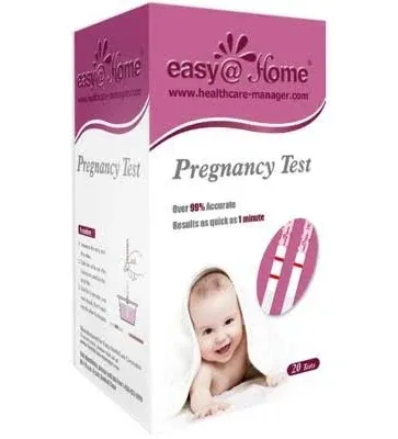 Easy@Home 20 Pregnancy (HCG) Urine Test Strips Kit - 20 HCG Tests