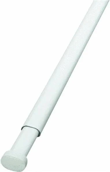 Levolor Oval Spring Tension Rod 48" - 86" White