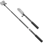 Hsu Extendable Selfie Stick Waterproof Hand Grip for GoPro Hero 11/10/9/8/7/6/5/4, Handheld Monopod Compatible with Cell Phones, Akaso Campark and OT