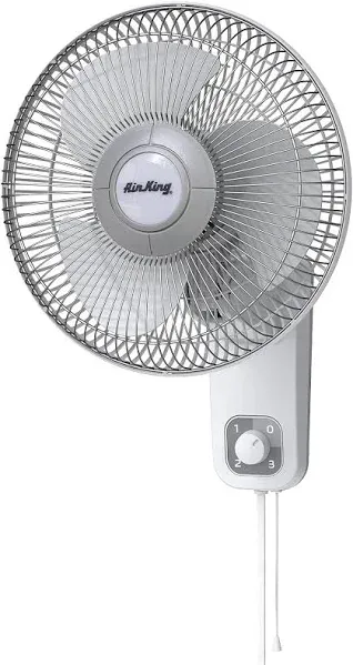 Air King 9016 Commercial Grade Oscillating Wall Mount Fan, 16-Inch