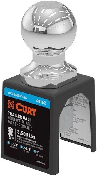 CURT 40162 1-7/8&#034; Chrome Trailer Hitch Ball