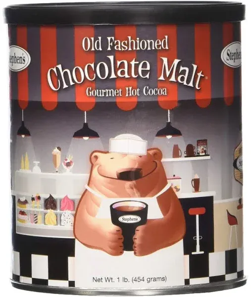 Stephens Hot Cocoa, Gourmet, Chocolate Malt, Old Fashioned - 1 lb