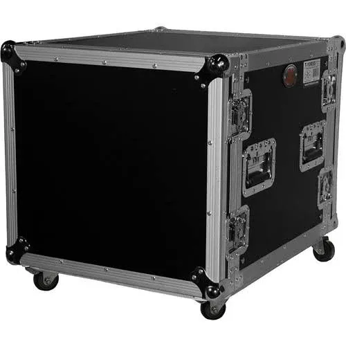 ProX T-10RSS 10U 10-Space Amp Rack Mount ATA Flight Case 19&#034; Depth with Casters