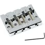 Fender HiMass 4-String Bass Bridge Assembly with Zinc Saddles - Chrome