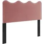 Modway Athena Performance Velvet Full/Queen Headboard in Dusty Rose