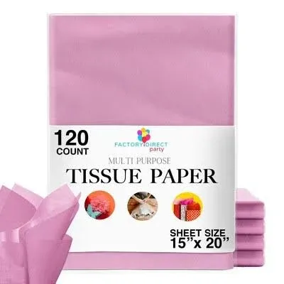 Pink Tissue Paper 15 In. x 20 In. | 120 Sheets