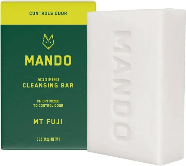 Mando Acidified Cleansing Bar 24-Hour Odor Control Removes Odor Better than Soap