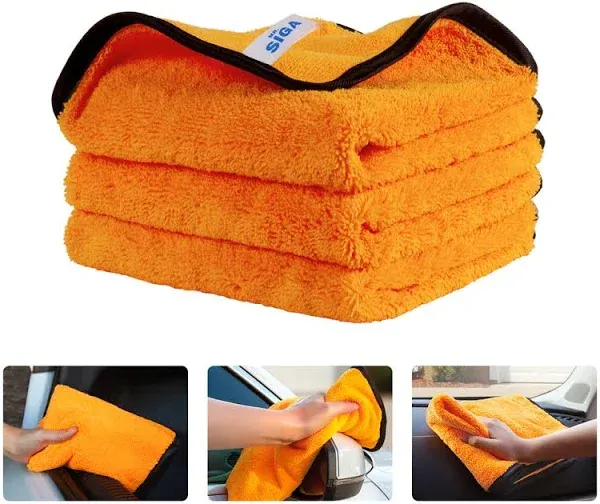 Professional Premium Microfiber Cleaning Cloth (Set of 3) MR.SIGA