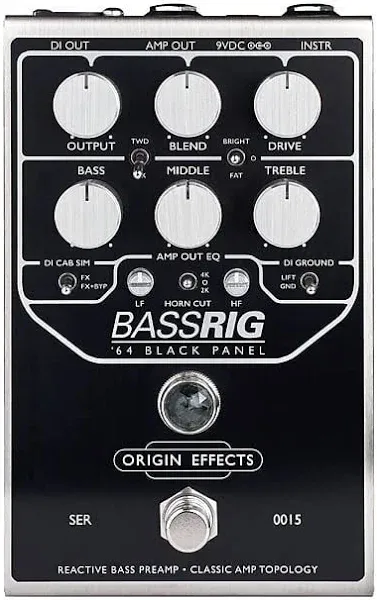 Origin Effects BASSRIG 64 Panel Preamp