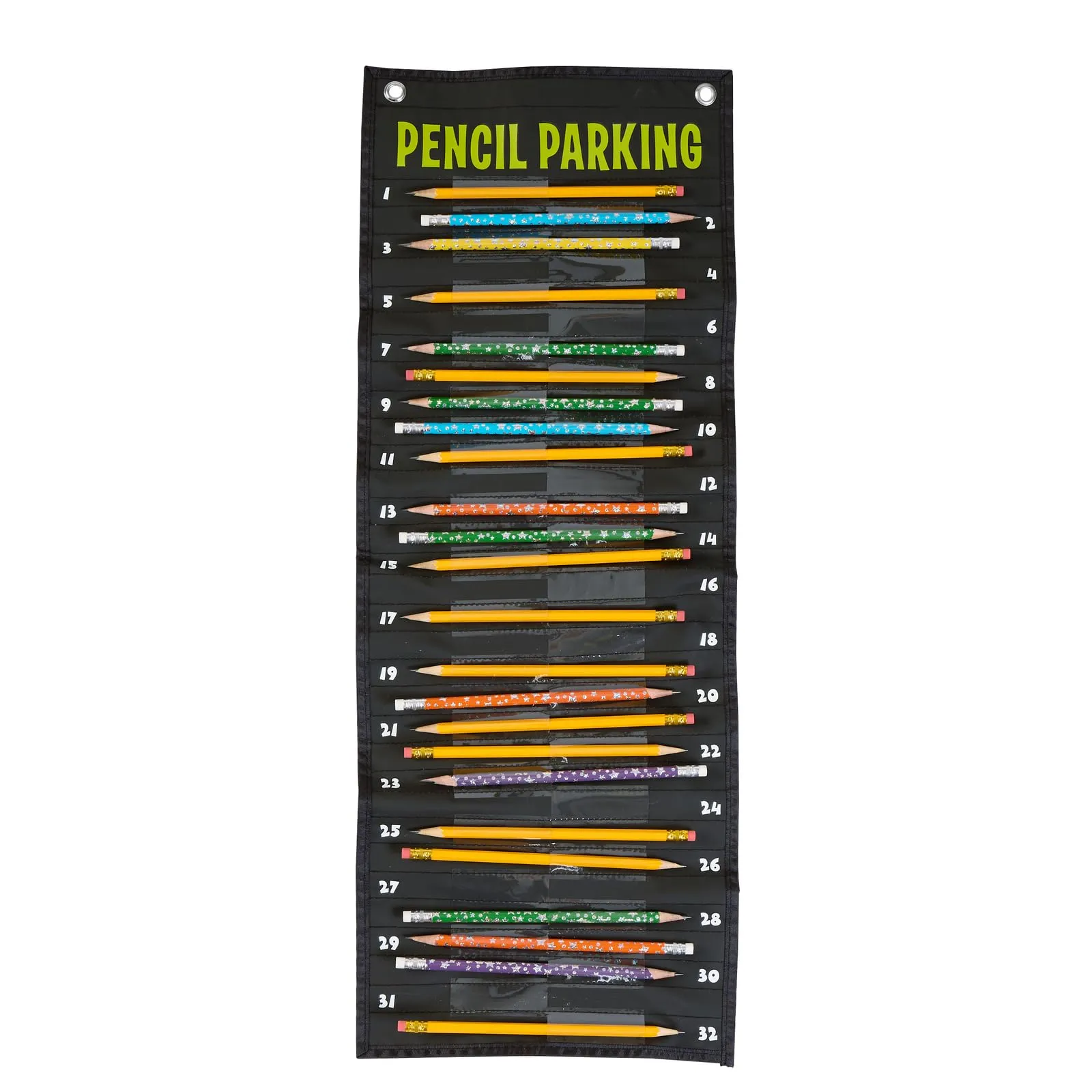 Pencil Solution Pocket Chart-Numbered Pencil Dispenser-Hang<wbr/>ing Organizer for ...