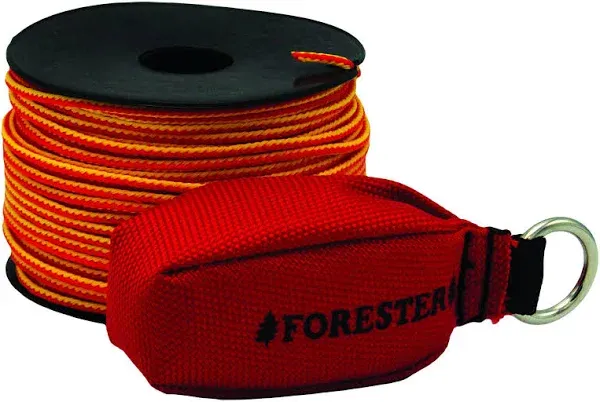 Arborist Throw Line Kit - Ultra Slick 100% Polyester Rope with 15oz Weighted Throw Bag | Forestry Tree Gear for Low and High Limb Throwing | 3/16 Inch Thick Rope