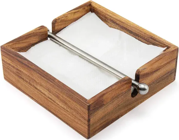 Acacia Wood Napkin Holder