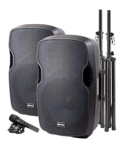 Gemini PA-SYS15 Dual Speaker PA Package