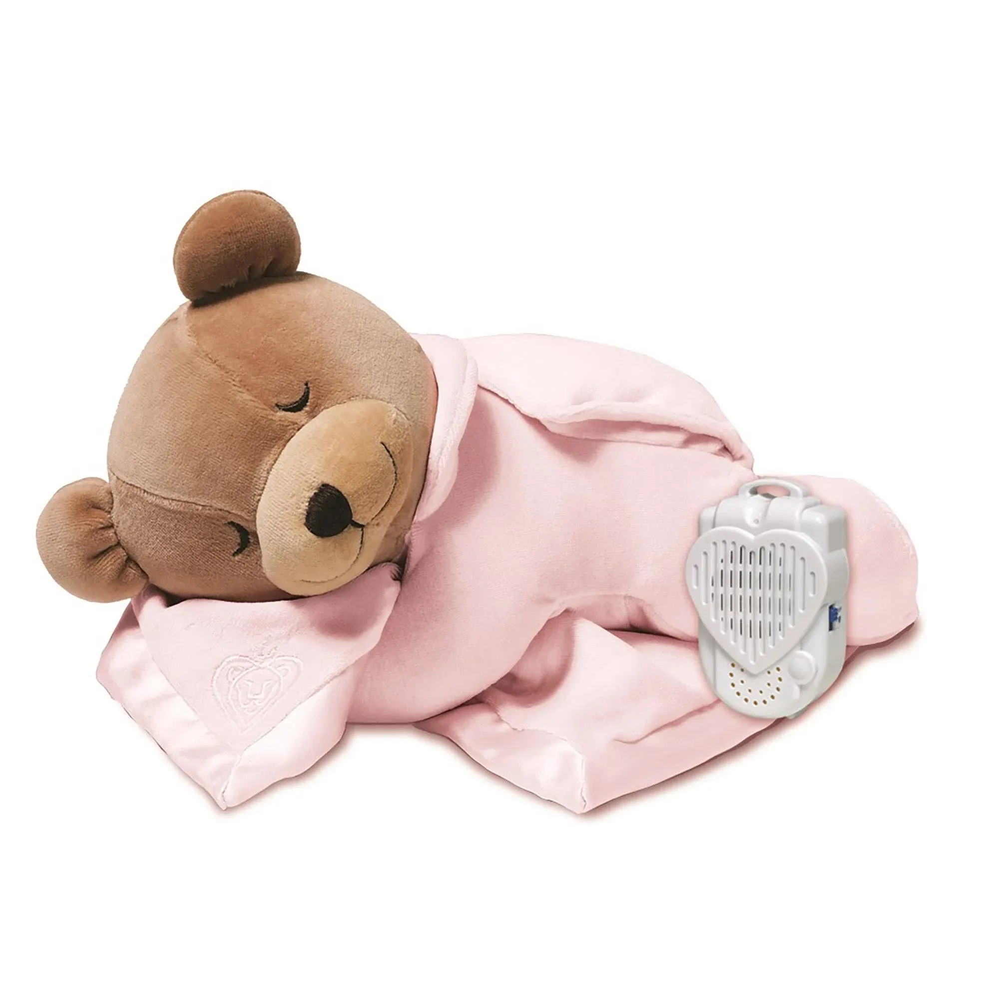 Prince Lionheart Original Slumber Womb Sound Teddy Bear Silkie Blanket - 75833