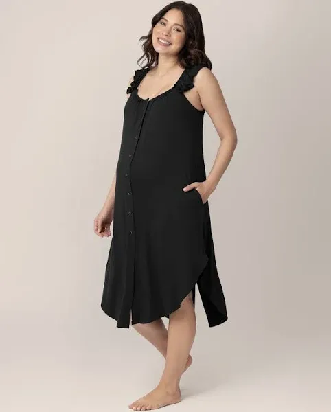 Kindred Bravely Ruffle Strap Labor & Delivery Gown