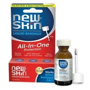 New-Skin Liquid Bandage, Waterproof for Scrapes and Minor Cuts, 1 Fl Oz (Pack of 3)