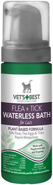 Vet's Best Flea & Tick Waterless Bath for Cats