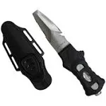 Scuba Choice Scuba Diving Compact Black Stainless Steel Blunt Tip BCD Knife