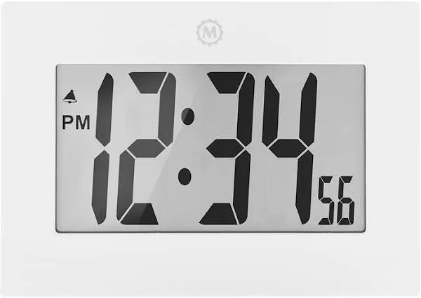 Marathon Digital Frame Clock Gray (CL030064GG)