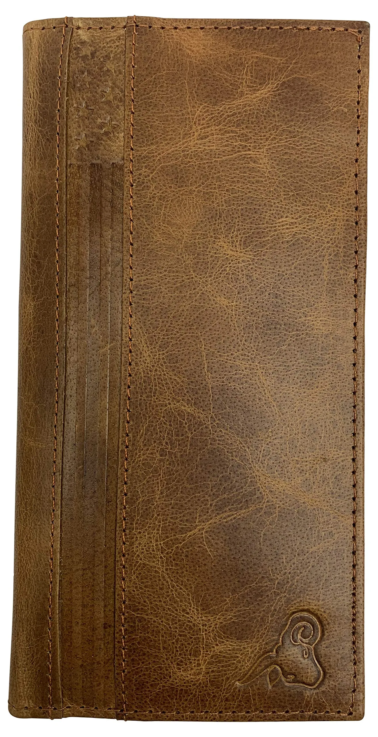 USA Series Genuine Leather RFID Blocking Checkbook Cover