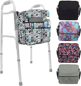 Vive Rollator Bag,LVA1025PUR,Purple Floral,Each