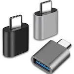 USB C to USB Adapter, Type C Thunderbolt 4 OTG Converter, USB C male to USB 3.0 Female Adapter (3-pack) for Apple MacBook Pro, Mac Book, iPad, Samsung