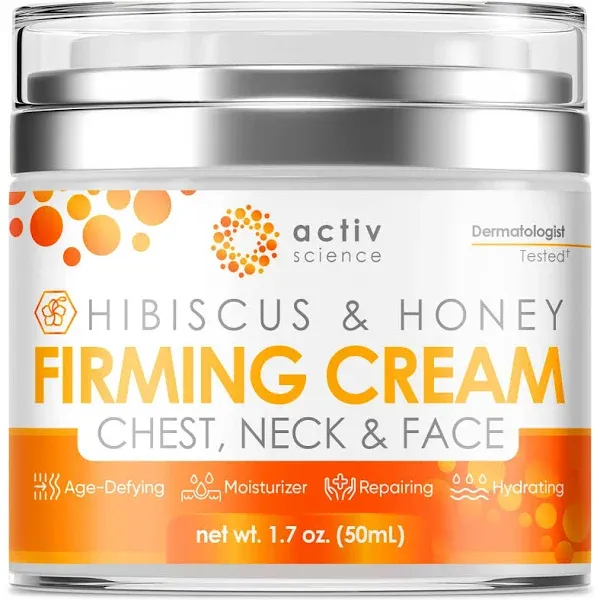 Hibiscus & Honey Firming Cream, Neck Firming Cream, Skin Tightening Cream, Skin Firming and Tightening Lotion