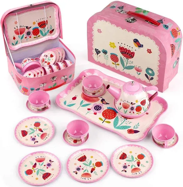 D-fantix Kids Tea Set for Little Girls