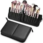 Byootique Makeup Brush Bag Foldable Holder Organizer Portable Travel Artist Case - Black