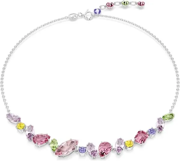 NWB Swarovski Gema necklace Mixed cuts, Multicolored, Rhodium plated - 5618598