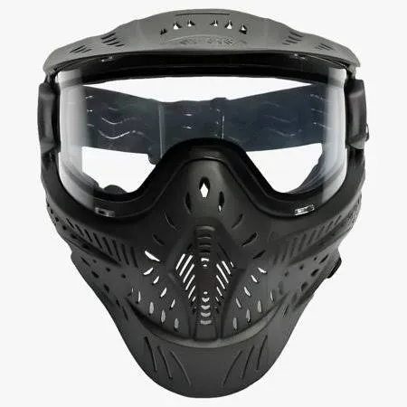 HSTL Goggle Paintball Airsoft Mask with anti Fog Thermal Lens (Black/Clear Lens)