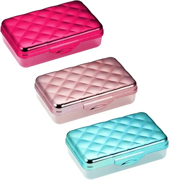 It's Academic Quilted Metallic Pencil Box