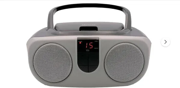 Portable CD Radio Boombox, Comes With an AC Power Cord,Black