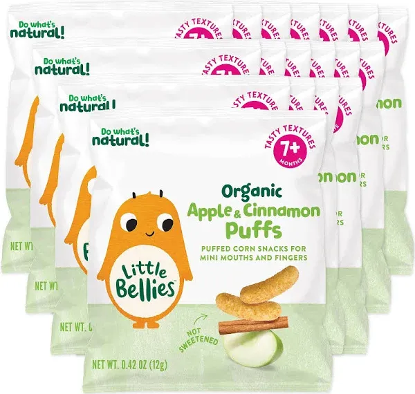 Little Bellies Organic Apple & Cinnamon Puffs Baby Snack