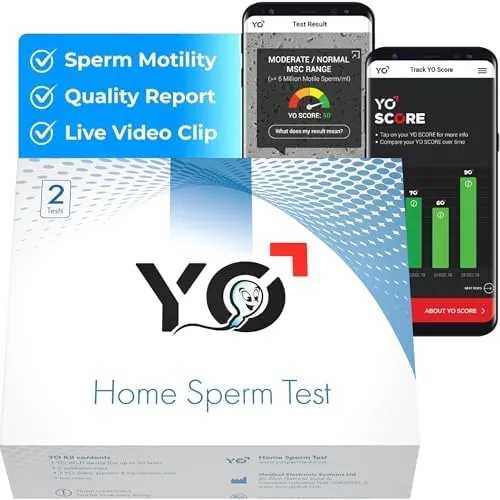 YO Home Sperm Test at-Home Fertility Test Kit for Men