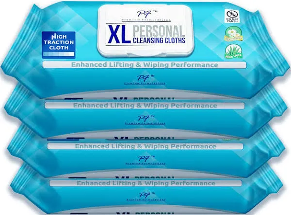 Premium Formulations HIGH TRACTION XL UBER THICK Adult WIpes Wash Cloths