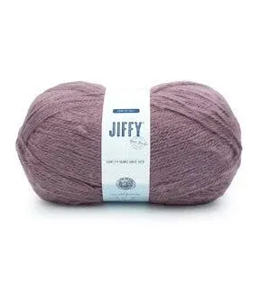 (1 Skein) Lion Brand Yarn 451-141K Jiffy Bonus Bundle Yarn, Plum