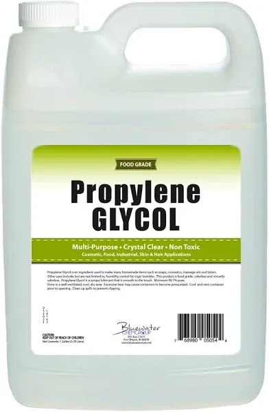 Sanco Industries Propylene Glycol - Food Grade - Highest Purity, Humectant, Fog Machine, Humidor & Antifreeze Solution, DIY, 4 Gallon Value Pack