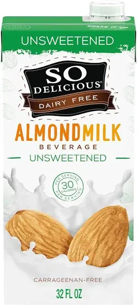 So Delicious Unsweetened Almond Milk