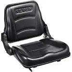 VEVOR Universal Forklift Seat, Fold Down Tractor Seat With Adjustable Angle Bac